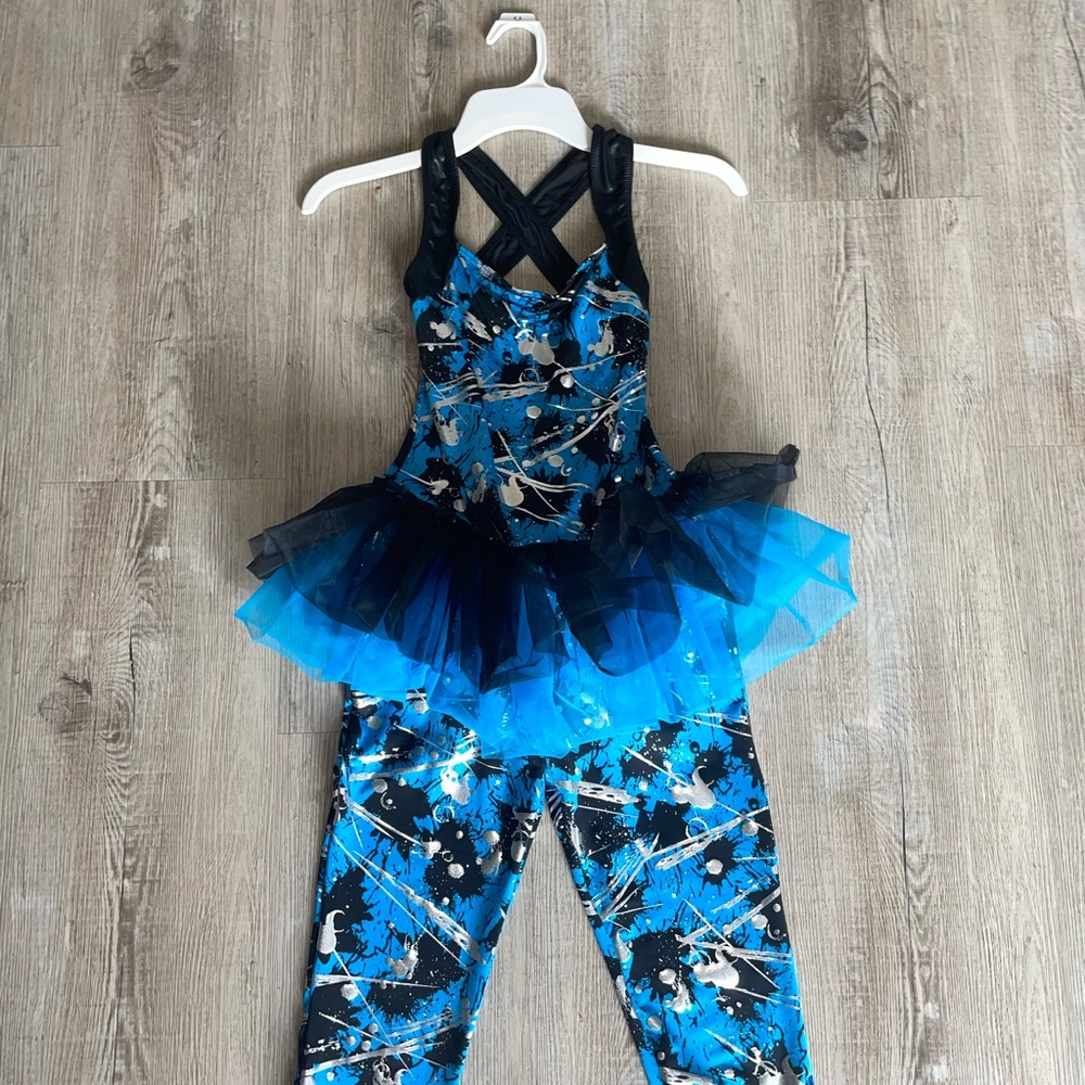 Blue and Black Kids Costume